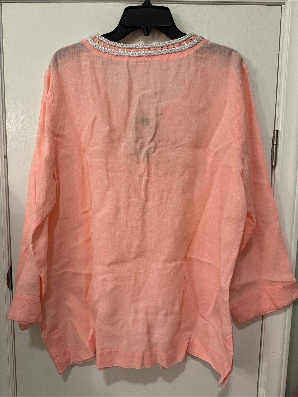 NWT Lilly Pulitzer: Amelia Island Linen Tunic in Pascha Pink - Picture 8 of 8